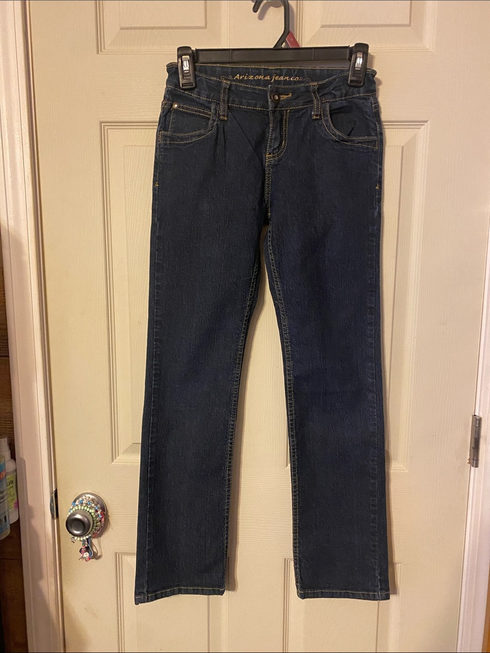 Arizona Jean Company Dark Blue Kids Straight Leg Jeans